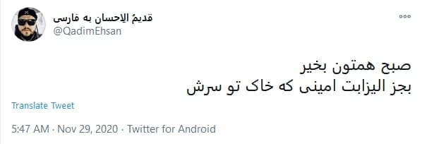 خانم #الیزابت_امینی، لطفا آروم تر وطن فروشی کنید