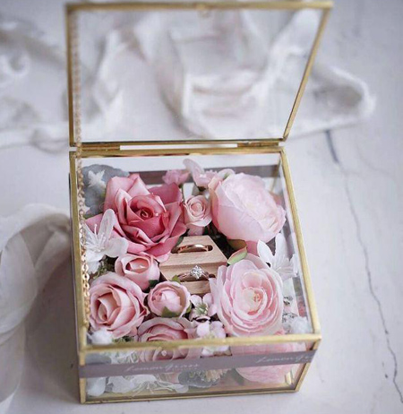 تزیینات جای حلقه،ایده های جا حلقه ای تزیینات سفره عقد, تزیینات زیبای سفره عقد