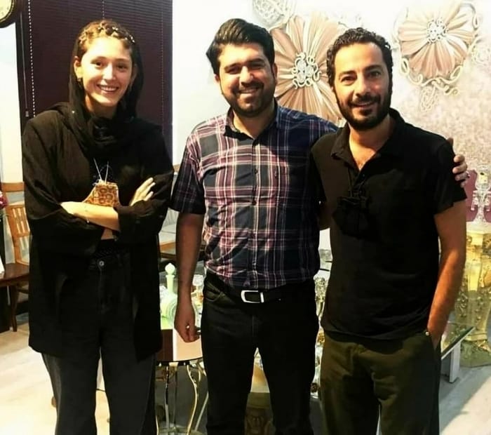 نوید محمدزاده و همسرش