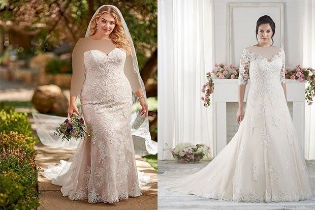 لباس عروس مناسب خانم های چاق