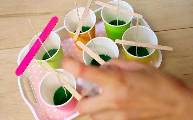 آموزش ساخت شمع هندوانه ای ساخت شمع