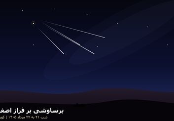 بارش شهابی برساوشی بر فراز اصفهان؛ راهنمای کامل رصد شب ۲۱ و ۲۲ مرداد از کویر ورزنه تا ارتفاعات سمیرم
