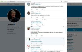 هجوم ایرانی ها به توئیتر مدیر اپل
