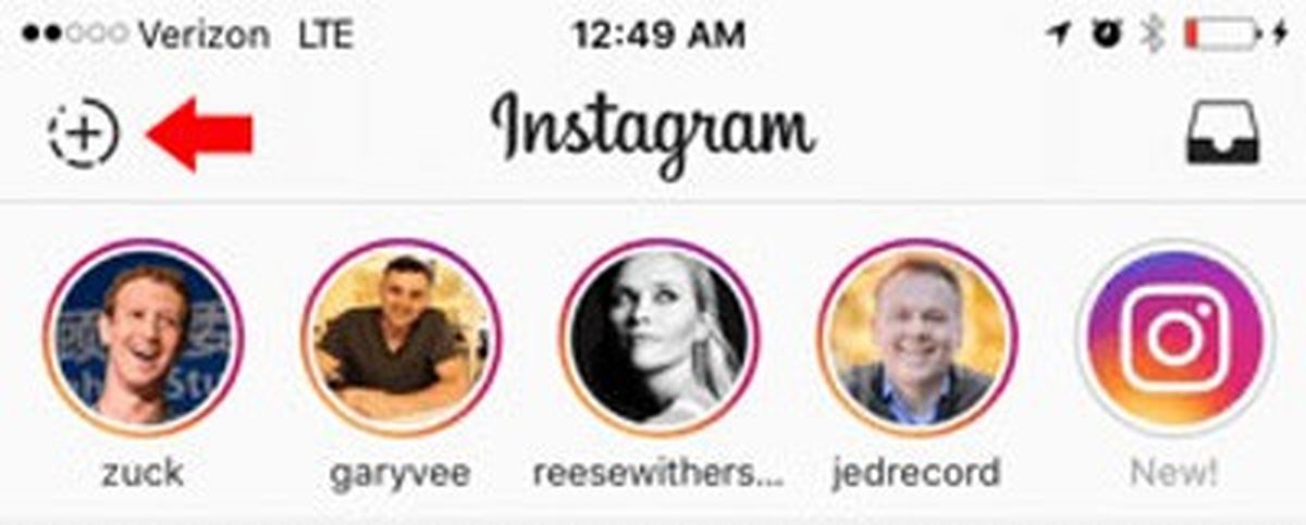 ارسال تصاویر و ویدیوها از گالری در استوری اینستاگرام