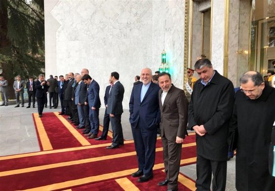 اولین حضور ظریف در یک دیدار رسمی بعد از پذیرفته نشدن استعفا + عکس