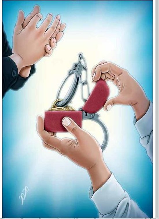  کاریکاتور/ سرانجام خواستگاری در مکان عمومی!