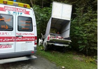 واژگونی وانت پیکان در کمربندی داران با ۷ مجروح