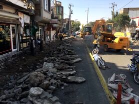 آغاز ساماندهی فاز دوم خیابان گلزار شهدای عاشق آباد