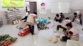 توزیع حدود 2هزار سبد غذایی بین نیازمندان و محرومان