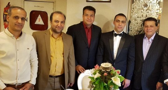 سپاهانی‌ها در جشن ازدواج دروازه‌بان تیم ملی + عکس