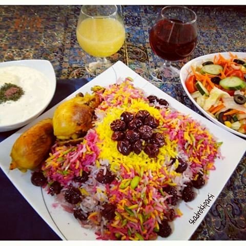 طرز تهیه آلبالو پلو