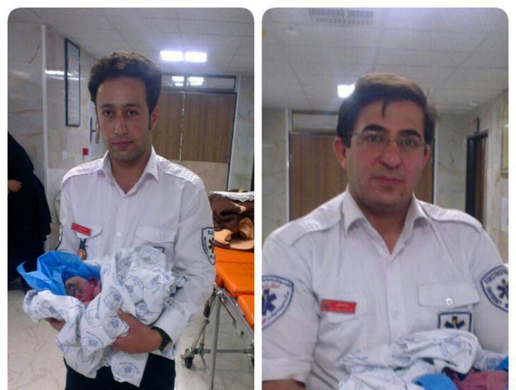 زایمان در آمبولانس اورژانس 115