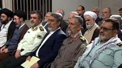 دو فرزند رهبر انقلاب در مراسم تنفیذ