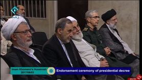حضور ناطق‌ نوری و ولایتی در مراسم تنفیذ روحانی
