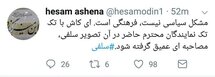 طعنه حسام‌ الدین آشنا به برخی نمایندگان مجلس