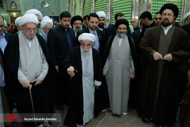 همراهی سیدحسن خمینی با آیت‌الله جنتی