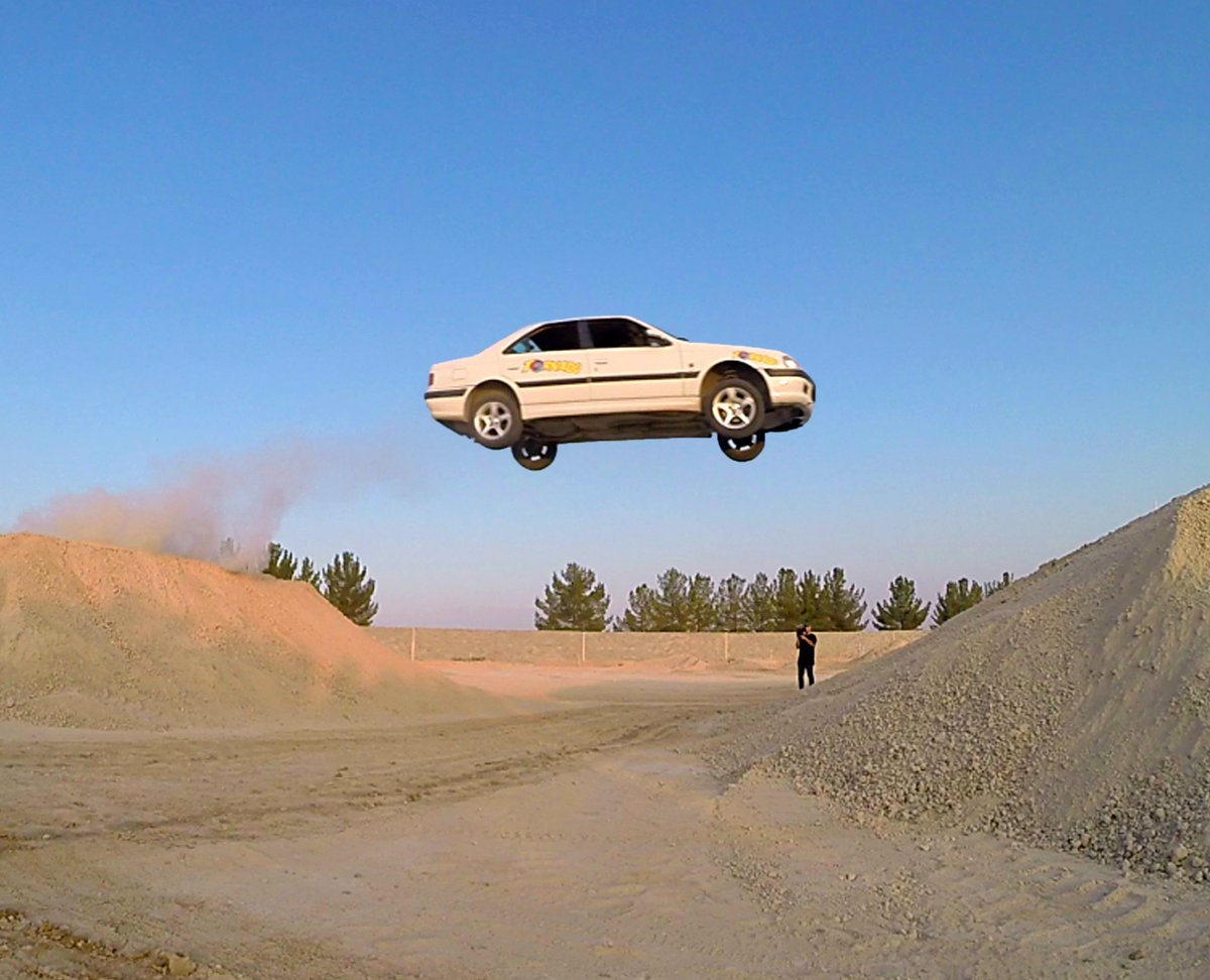 رکورد بزرگ‌ترین پرش ماشین کشور به ثبت رسید