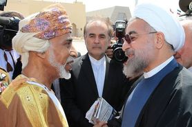 استقبال رسمی «سلطان قابوس» از روحانی