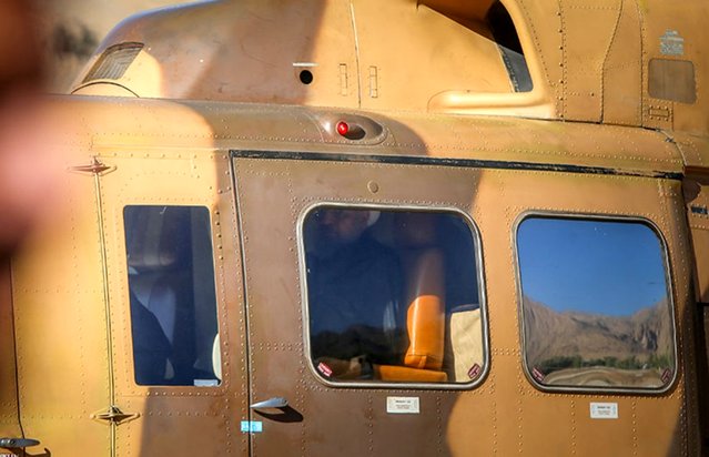 روحانی در جمع زلزله‌زدگان سرپل ذهاب