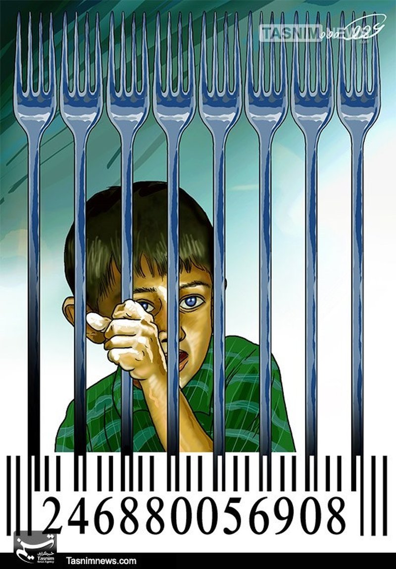 کاریکاتور/نان‌گران‌شود شرمنده خانواده‌ می‌شویم