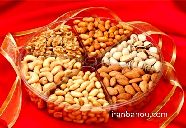 تزیین آجیل شب یلدا عروس