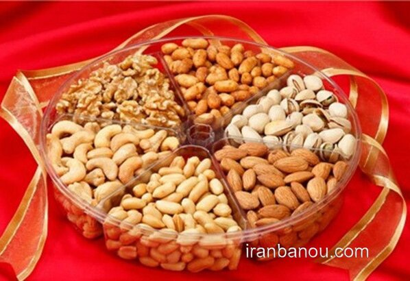 تزیین آجیل شب یلدا عروس