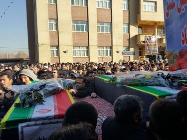 قربانیان حادثه اتوبوس دانش آموزی، تشییع شدند