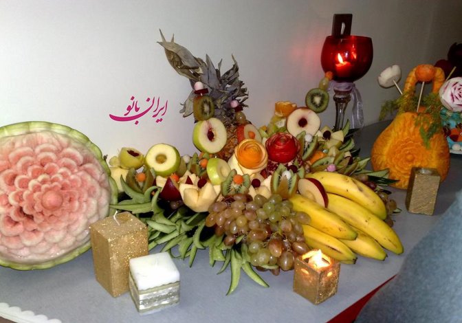 سفره آرایی شب یلدا