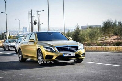 بنز طلایی هم به تهران آمد!