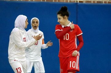 تصاویری از دیدار فوتسال زنان ایران و روسیه