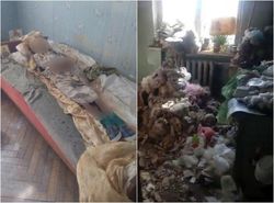 زندگی دختر معلول اوکراینی با مومیایی مادرش