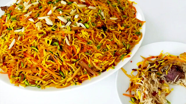 طرز تهیه نارنج پلو افغانی خوشمزه و مجلسی؛ آموزش کامل مرحله به مرحله