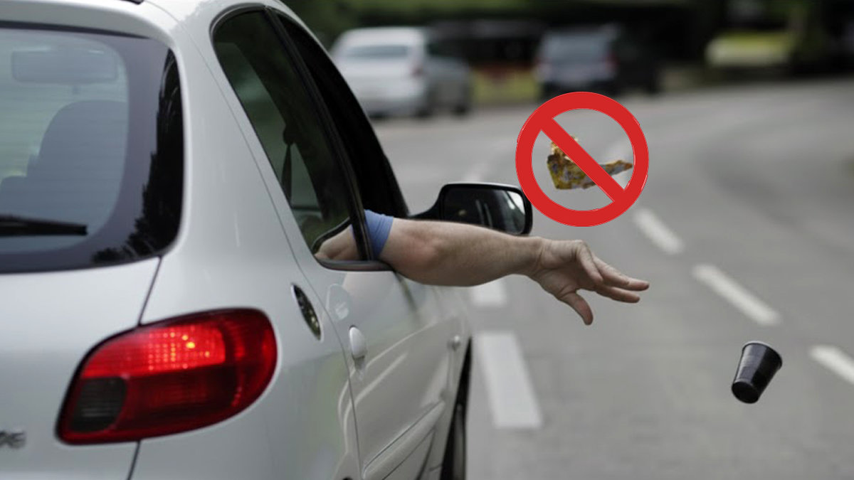 هشدار پلیس اصفهان به رانندگان: پرتاب زباله تخلفی است که جریمه دارد!