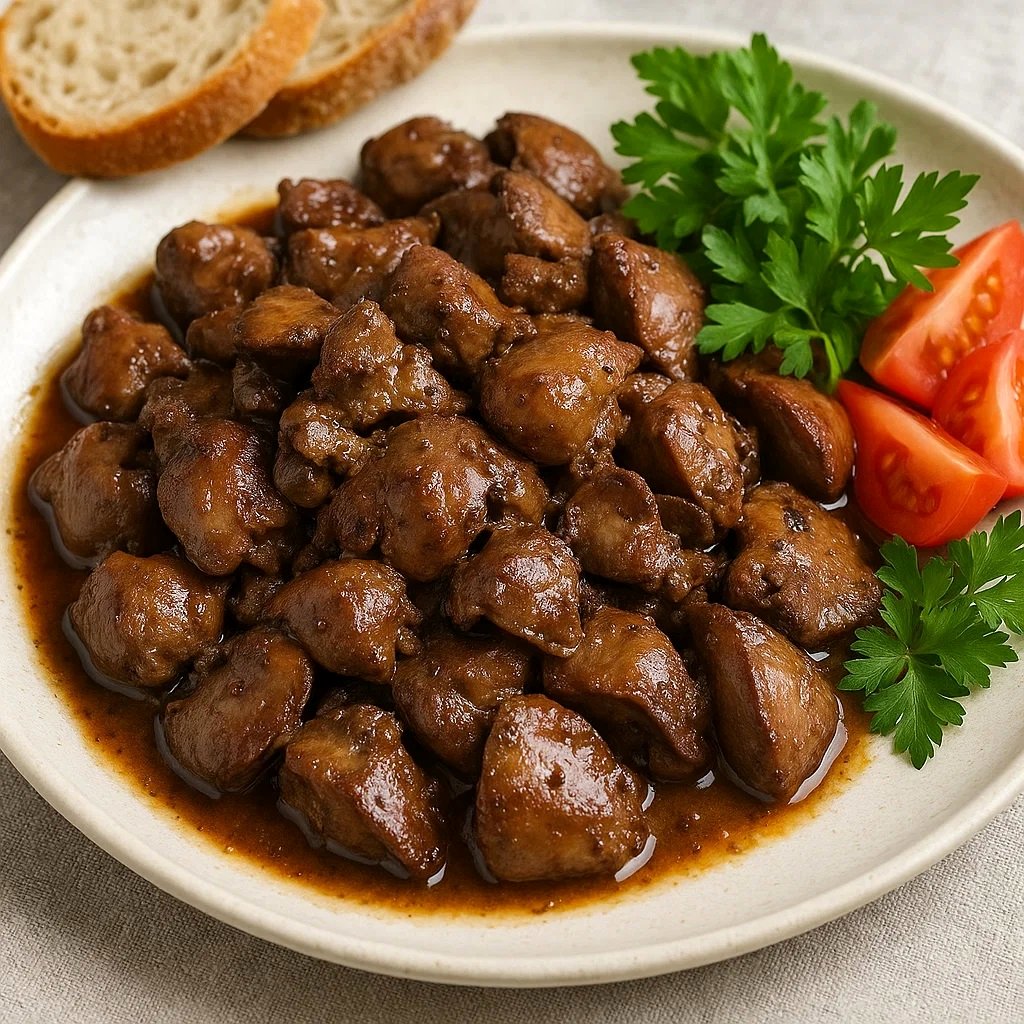 طرز تهیه خوراک جگر مرغ خوشمزه و سریع