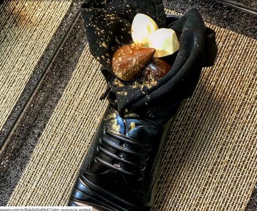 پذیرائی عجیب نتانیاهو با دسر کفش!