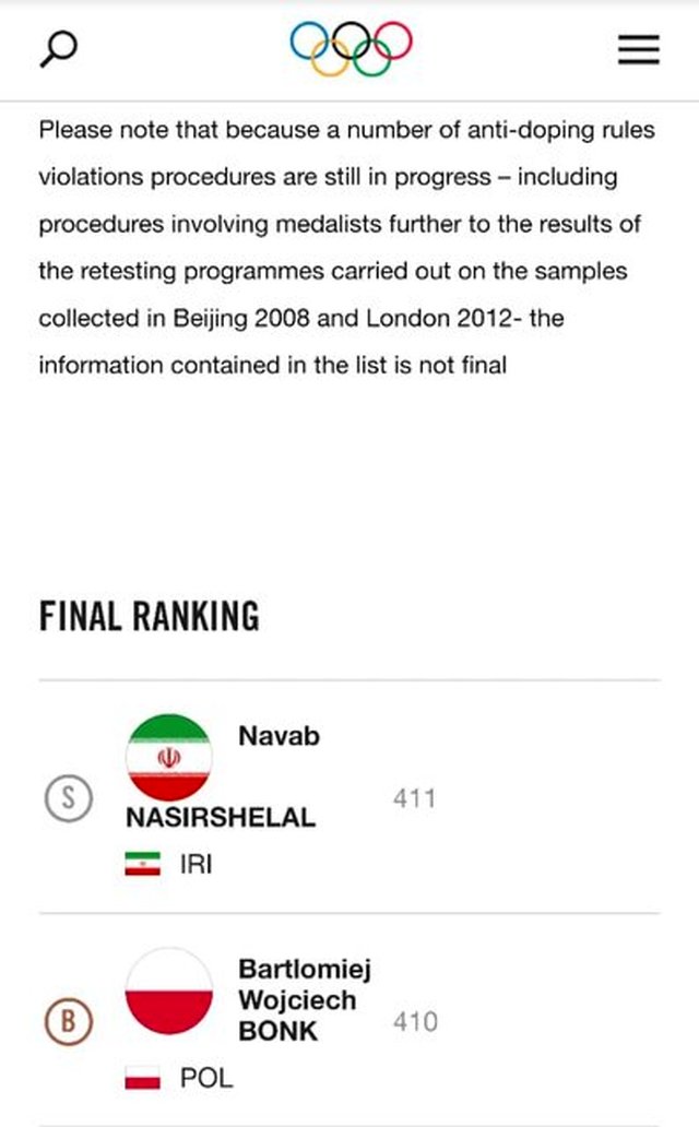 فعلا خبری از طلای المپیک نصیرشلال نیست