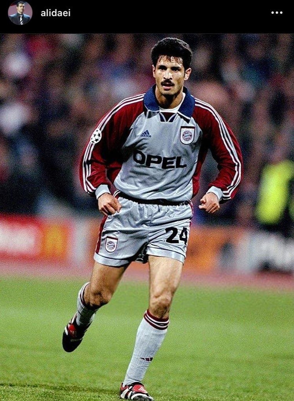 کری‌خوانی علی دایی برای بارسلونایی‌ها با عکسی قدیمی/عکس