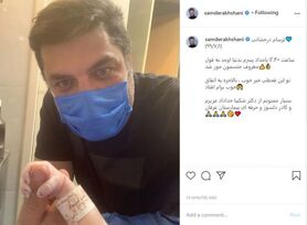 (عکس) بَرسام فرزند پسر سام درخشانی و عسل امیرپور
