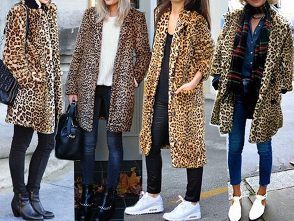 شیک ترین مدل های پالتو پلنگی