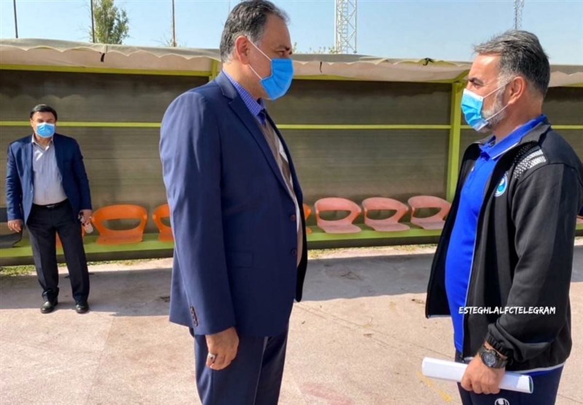 حضور مددی و نیکبخت در تمرین استقلال