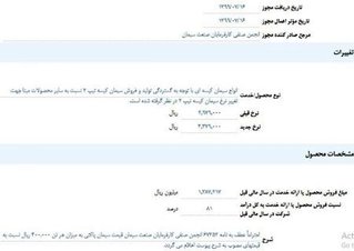 سیمان ۱۰ درصد گران شد/ قیمت هر پاکت ۳۴ هزار تومان