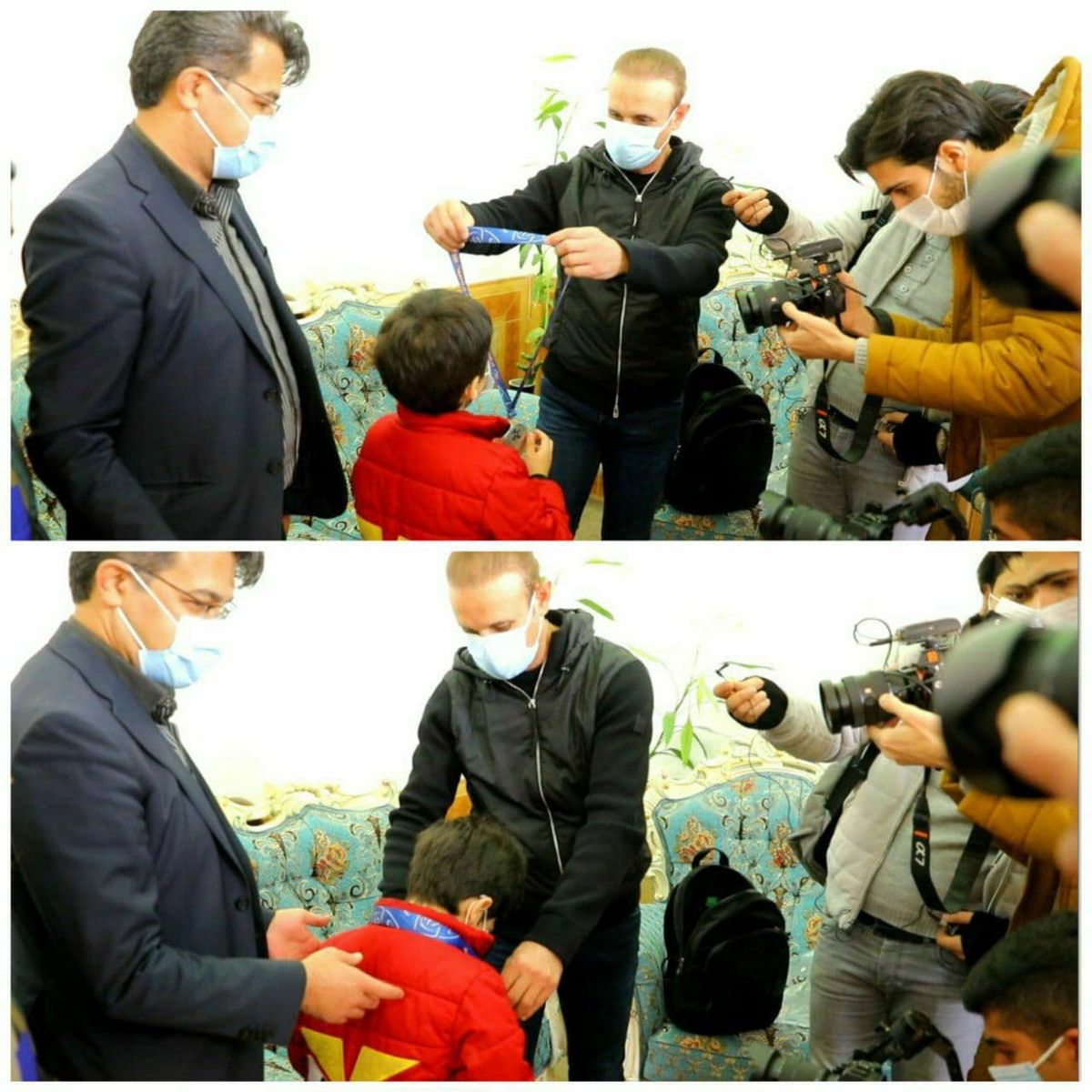 یحیی مدال نقره آسیا را به یک هوادار داد/عکس