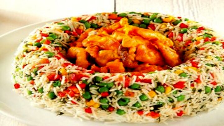 ته‌چین سبزى پلوى لقمه‌اى + دستور تهیه