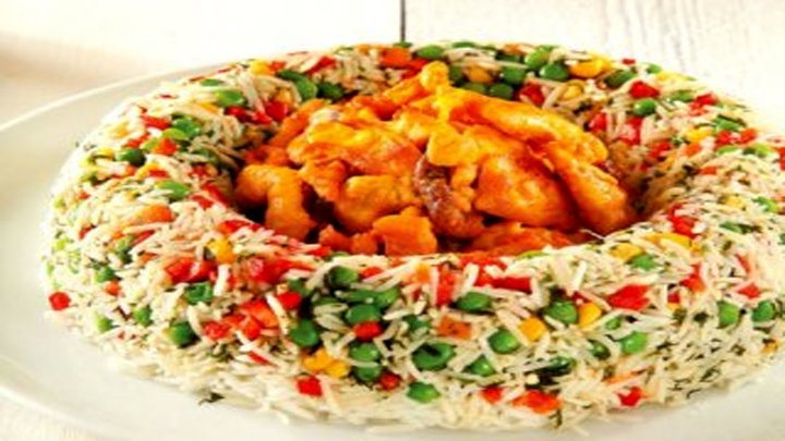 ته‌چین سبزى پلوى لقمه‌اى + دستور تهیه