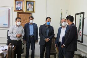 مراسم توديع و معارفه رئیس اداره بهره برداري و توسعه آب آبفاي شاهين شهر