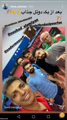 (عکس) نبرد عادل فردوسی‌پور با یک ملی‌پوش
