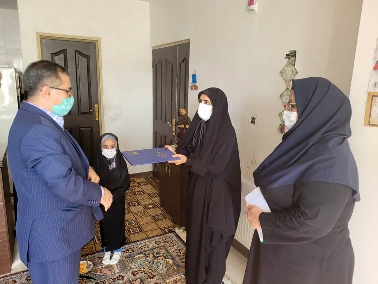 دیدار معاون مالی و پشتیبانی آبفای اصفهان با خانواده مرحوم امیرزاده