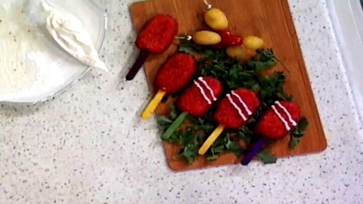طرز تهیه مگنوم مرغ سوخاری + فیلم