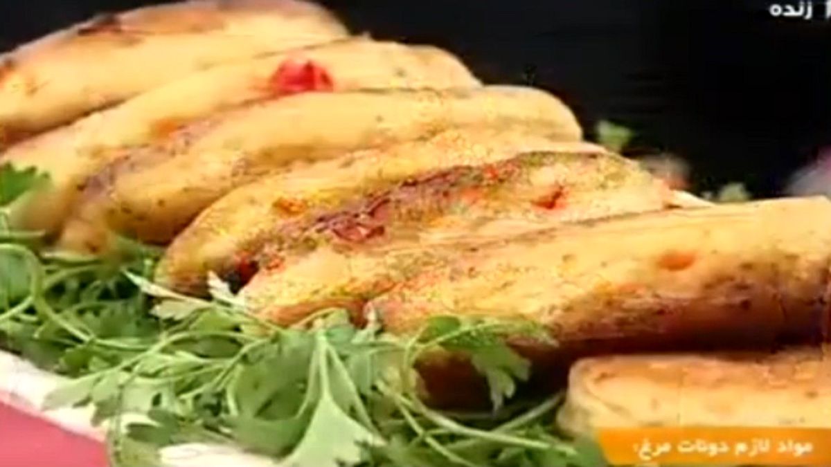 آموزش روش پخت دونات مرغ + فیلم