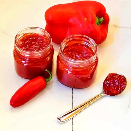 دستور تهیه مربای فلفل دلمه ای